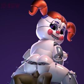 accurate_art_style animated circus_baby circus_baby_(fnaf) circus_baby_(original) cowgirl_position five_nights_at_freddy's five_nights_at_freddy's:_sister_location fnaf green_eyes looking_at_viewer looking_back male/female moaning red_hair somethingshrimpii sound straight tagme twintails vaginal_penetration video