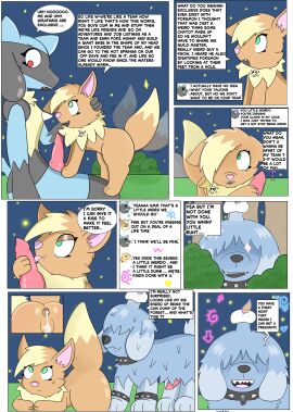 absurd_res animal_genitalia anthro anus ass blue_body blue_fur bodily_fluids brown_body brown_fur candle candle_on_head canid canine cum cum_drip cum_in_ass cum_inside digital_media_(artwork) dripping duo eevee fan_character female feral fire fur genderfluid generation_1_pokemon generation_2_pokemon generation_4_pokemon generation_9_pokemon genital_fluids genitals girafarig greavard grey_body grey_fur group group_sex hair hi_res hidden_eyes hiding incest_(lore) interspecies knot licking living_tail lucario male male/female mammal nintendo nude open_mouth oral penile penis penis_lick pokemon pokemon_(species) pokemon_mystery_dungeon pokephilia pussy ratboyheart_(artist) sex silly simple_background smile solo sparkles spike_chunsoft tail tail_head tail_mouth text threesome tongue trio unusual_anatomy unusual_tail vulva