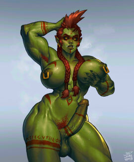 1futa 2023 abs areolae arm_up armpits artist_name balls belly_button biceps big_breasts big_lips big_penis black_sclera body_writing bodypaint braid breast_grab breasts breath busty cassandra_(virgoart1509) cock completely_nude cowboy_shot curvaceous curvy dark_nipples dick ear_piercing earrings erection eyelashes face_markings facepaint front_view futa_only futanari genitals green_body green_skin hair hair_between_breasts hand_behind_head hand_on_head hi_res holding_breast huge_thighs humanoid humanoid_penis intersex justsomenoob large_breasts legs_apart long_hair looking_at_viewer mohawk muscular muscular_arms muscular_legs muscular_thighs naked navel nipple_piercing nipple_rings nipples nude orange_hair orc orc_futa original original_character penile penis piercing plump_lips pointy_ears pose posing presenting presenting_breasts red_hair short_hair signature simple_background solo standing stomach sweat sweatdrop sweating sweaty_body sweaty_breasts teeth teeth_showing thick_lips thick_thighs thighs tusks twin_braids voluptuous wide_hips yellow_eyes