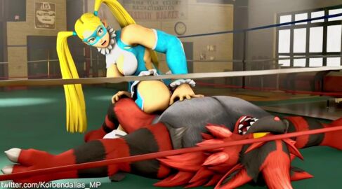 1boy 1girls 3d ai_assisted animated anthro ass assjob black_fur blonde_hair blue_eyes bodysuit breasts buttjob capcom cleavage clothed clothed_female_nude_male crossover ducktape ducktapeani erection feline female furry green_eyes grey_fur human incineroar interspecies korbendallas larger_male long_hair looking_back male mask nintendo no_nipples no_sound nude on_top open_mouth penis pokemon pokemon_sm pokephilia rainbow_mika red_fur sitting size_difference smaller_female source_filmmaker straight street_fighter street_fighter_v tagme teeth text thick_thighs twintails url very_long_hair video watermark wrestling_ring yellow_sclera