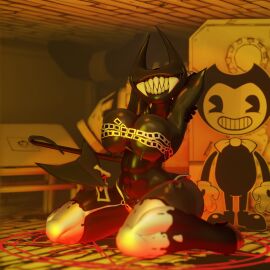 1girls 3d 3d_model 3d_render ass athletic athletic_female beast_darling_(cally3d) bendy bendy_and_the_ink_machine bendy_fem bendy_the_dancing_demon big_ass big_breasts big_butt big_thighs breasts cally3d demon demon_girl demon_horns demon_tail female female_focus hi_res human kein_wal monster monster_girl rule_63 sharp_teeth solo solo_focus south_shaed_(dreams_come_true_studio) teeth teeth_bared teeth_showing thick_ass thick_butt thick_hips thick_legs thick_thighs