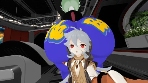 3d ass big_ass big_breasts breasts bubble_ass bubble_butt female gardevoir genshin_impact huge_ass pokemon pokemon_(species) razor_(genshin_impact) size_difference thick_thighs vanessa_(zer0264) vrchat wide_hips zer0264 zoruadrawsstuff