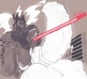 2023 abs absurd_res anthro balls biceps big_balls big_muscles big_penis big_tail bodily_fluids cock_vore cum cum_vore dragon english_text fire forearm_muscles genital_fluids genitals hi_res horn huge_balls huge_cock huge_tail hyper hyper_balls hyper_genitalia hyper_penis male male_only medial_ring muscles muscular muscular_anthro muscular_legs muscular_male mythological_creature mythological_scalie mythology pecs penile penis raid_dragon_(zephyrchill) scalie spiked_penis spikes spikes_(anatomy) tail text triceps vein veiny_penis vore zephyrchill