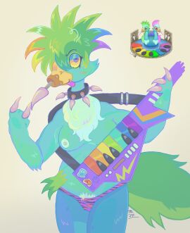 anthro avian bangs beak bird breasts breasts_out emo female furry keytar my_singing_monsters panties piercing pubic_hair punk punk_girl quibble rare_quibble self_upload spikes theredlace