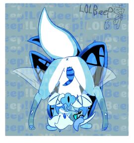 anus ass beetle bent_over blue_background blue_body blue_eyes blue_hair cookie_run cookie_run_kingdom cuntboy cuntboy_sans_balls digigrade_legs furry gay herm hermaphrodite intersex l0lbeep male maleherm multi_genitalia penis penis_emerging_from_pussy pussy shadow_milk_cookie smiling smiling_at_viewer stag_beetle tentacle_pussy watermark