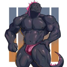 -male_only 1:1 2024 abs anthro bara biceps big_muscles bulge clothed clothing deltoids godzilla godzilla_(series) hi_res huge_muscles kaiju looking_at_viewer male male_only masculine_male monster monsterverse muscles muscular muscular_anthro muscular_male navel nipples non-mammal_nipples pecs quads reptile rolenzoart scales scalie simple_background solo solo_male speedo standing swimwear thick_arms thick_thighs toho topless topless_anthro topless_male yaoi