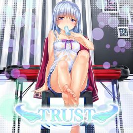 bangs bare_legs bare_shoulders bare_thighs barefoot blue_eyes blue_hair blush body_blush breasts camisole chair chemise collarbone covered_nipples feet female foot_focus irodorimidori kobotoke_nagi leg_up long_hair official_art performai popsicle ribbon see-through sitting skirt small_breasts sweat toes wet wet_clothes wet_shirt