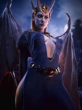 1girls 2025 3d 3d_(artwork) areolae ass athletic athletic_female baldur's_gate baldur's_gate_3 balls big_penis blender breasts child_bearing_hips cleavage close-up curvaceous curvaceous_ass curvaceous_body curvaceous_female curvaceous_figure curvaceous_hips curvaceous_thighs curvy curvy_body curvy_female curvy_figure curvy_hips curvy_thighs demon demon_girl demon_horns detailed_background dress elf elf_ears elf_female fantasy female female_focus female_only grey_body grey_skin hi_res highres looking_at_viewer male medium_breasts mizora pastelhole penis pose posing presenting showing_off thick thick_hips thick_legs thick_thighs viewed_from_below waifu watermark