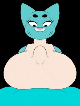 1boy 1girls 2d 2d_(artwork) 2d_animation 2d_artwork age_difference aged_up animated animated_gif anthro/anthro balls beat_banger big_breasts big_penis black_eyes blue-skinned_female blue-skinned_male blue_body blue_skin boobjob breasts cartoon_network clothed_female_nude_male female female_focus furry furry_female furry_only gif gumball_watterson huge_breasts huge_cock incest incest_(lore) light_shirt male male/female male_on_female male_pov milf mother_and_son nicole_watterson paizuri paizuri_under_clothes penis straight the_amazing_world_of_gumball toriel_beat_banger