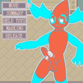 anthro computer disembodied_hand electricity electronics floating generation_4_pokemon handjob male menu nintendo penile penis pokemon pokemon_(species) rotom sex smug_face sodacrumble solo
