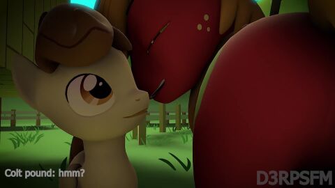 3d age_difference animated balls big_macintosh_(mlp) blowjob cub d3rpsfm eyes_on_the_prize foal foalcon gay male male_cub male_only my_little_pony older_feral outdoor_sex penis pound_cake_(mlp) public public_sex sex source_filmmaker stallion subtitled tagme video young