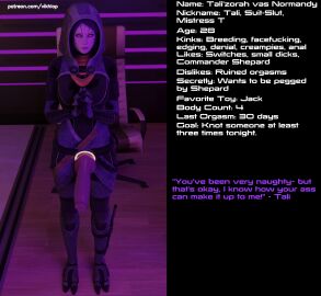 1futa 3d animal_genitalia_on_humanoid canine_penis canine_penis_on_humanoid comic_page english english_text futa_only futanari intersex knotted_penis mass_effect penis quarian self_upload solo solo_futa tali'zorah_nar_rayya vikhlop