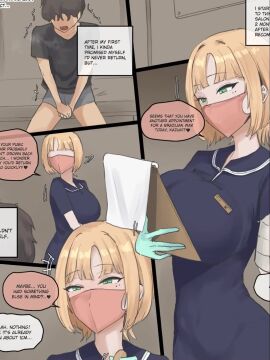 big_breasts blonde_hair cum_on_hand dialogue dominant_female handjob massage milf ratatatat74 secret_comics tagme thick_penis video voice_acted