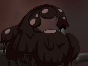 ass breasts brown_slime busty featureless_breasts female ferngully goo goo_creature goo_girl hexxus huge_ass huge_breasts oozing rule_63 simple_background slime slime_(substance) slime_girl slime_monster smile sucking thick_lips