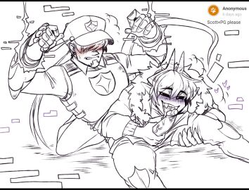 2boys blasticheart_(artist) blowjob blowjob_face boy_on_boy demon demon_boy dubious_consent fellatio fellatio_domination gay gay_blowjob hate_fuck hate_sex incubus licking licking_penis line_art male oral oral_sex penis penis_out pg_(blasticheart) restrained restraints saliva_on_penis scott_(blasticheart) tongue_on_penis tongue_out_blowjob tonguejob yaoi