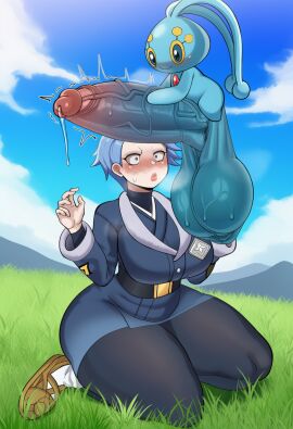 ai_generated big_breasts blue_hair cyllene enormous_penis female floating generation_4_pokemon giant_penis huge_balls kneeling large_penis legendary_pokemon looking_at_penis manaphy massive_thighs mythical_pokemon pokemon pokemon_(species) pokemon_dppt pokemon_legends:_arceus pokephilia pursed_lips skimpy_clothes thick_thighs wide_eyed