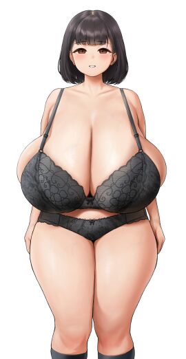 1girls 2d 2d_(artwork) 2d_artwork alternate_version_available arms_at_sides arms_by_side asian asian_female ass belly big_breasts black_bra black_hair black_lingerie black_panties black_stockings blank_background blush blush_lines blushing blushing_at_viewer bra breast_support breasts breasts_bigger_than_head breasts_bigger_than_torso breasts_squeezed_together brown_eyes cleavage cleavage_overflow collarbone color colored commission curvaceous curvaceous_female curvaceous_figure curvaceous_hips curvaceous_thighs curves curvy curvy_body curvy_female curvy_figure curvy_hips curvy_thighs dangling_breasts deep_cleavage deka_(deka_4242) eyebrows_visible_through_hair female female_focus female_only front_heavy_breasts front_view gritted_teeth hanging_breasts heavy_breasts hips_wider_than_shoulders huge_boobs huge_breasts huge_cleavage hyper_breasts inner_hair knees lace-trim_panties lace-trimmed_bra lace-trimmed_panties lace_panties large_breasts light-skinned_female light_skin lingerie lingerie_only long_cleavage looking_at_viewer low_hanging_breasts massive_breasts mature mature_female medium_hair mole mole_(marking) mole_under_eye mouth_open no_nude nude_version_available outline overboob overflowing_breasts pale-skinned_female pale_skin panties pendulous_breasts plump png sagging_breasts saggy_breasts shiny_skin short_hair shoulder_length_hair sideboob simple_background skindentation slightly_chubby slightly_chubby_female smile smiling_at_viewer socks soft_breasts solid_color_background standing standing_straight stockings swinging_breasts teeth_showing thick thick_ass thick_butt thick_eyelashes thick_hips thick_legs thick_thighs thighs thighs_bigger_than_head thighs_large thighs_together veins veins_on_breasts veiny_breasts veiny_thighs voluptuous voluptuous_female white_background wide_breasts