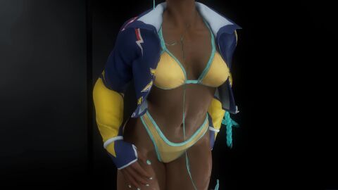 3d alternate_costume alternate_hairstyle animated ass_focus bikini kimberly_jackson street_fighter street_fighter_6 tagme twerking video virt-a-mate virtamate