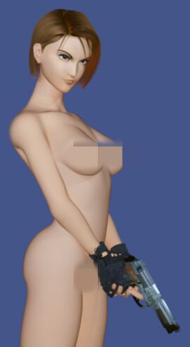 3d capcom censored censored_nipples censored_pussy female jill_valentine jill_valentine_(julia_voth) jill_valentine_(sasha_zotova) pussy resident_evil resident_evil_3