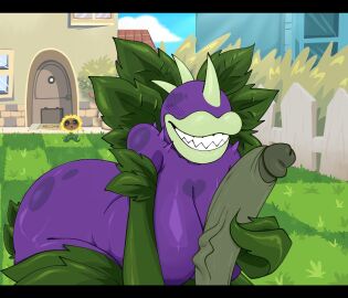 1girls anthro anthrofied ass breasts chomper chomper_(pvz) female flora_fauna gallo_wazavi plant plant_girl plant_humanoid plantie plants_vs._zombies plants_vs_zombies popcap_games pussy zombie zombie_(pvz)