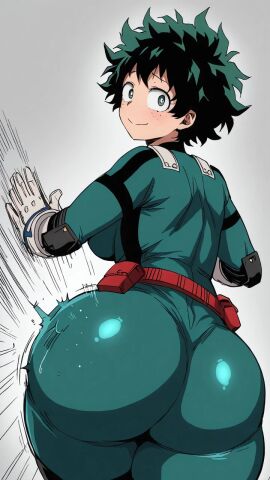 ai_generated big_ass female midoriya_izuku nyphx rule_63 slapping_ass