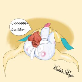 1:1 absurd_res ass balls big_ass big_butt bodily_fluids cum cum_in_pussy cum_inside duo eddiebrije ejaculation female female_penetrated feral generation_3_pokemon genital_fluids genitals hi_res human interspecies jirachi legendary_pokemon male male/female male_penetrating male_penetrating_female mammal nintendo nude open_mouth penetration penile penis pokemon pokemon_(species) pokephilia pussy sex simple_background tongue tongue_out vaginal_penetration