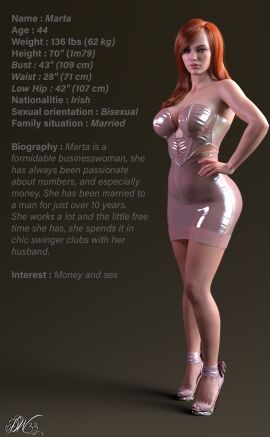 1girls 3d ass big_ass big_breasts breasts bust busty curvaceous curvy curvy_figure digital-workshop22 female hips hourglass_figure huge_ass huge_breasts large_ass large_breasts legs light-skinned_female light_skin marta_(digital-workshop22) mature mature_female original original_character slim_waist thick thick_hips thick_legs thick_thighs thighs top_heavy voluptuous waist wide_hips