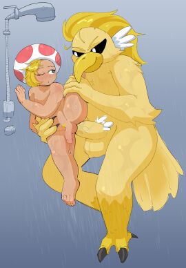 2boys against_wall anal anal_sex anthro_on_humanoid ass avian avian_feet avian_humanoid balls barefoot big_dom_small_sub commission commissioner_upload completely_nude cute_male feathers feet femboy fungi_humanoid furry gay gay_sex grabbing_hip grabbing_thigh impossible_fit leg_up lifting_person male male/male male_focus male_on_femboy male_only male_penetrated male_penetrating male_penetrating_male mario_(series) mushroom_humanoid nude nude_male paper_mario paper_mario:_the_thousand-year_door penis precum_drip prince_mush pubic_hair rawk_hawk shortstack shortstack_femboy shower shower_sex showering showering_together size_difference splits subspaceskater tagme teapot_(body_type) thick_thighs toad_(mario) toes twink upright_straddle wet_body wet_skin yaoi