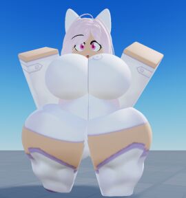 3d ami_(gwain_saga) baseplate big_breasts breasts breasts_bigger_than_head cat_ears clothed female gwain_saga pink_eyes pink_hair roblox robloxian sexyteatime surprised tagme thick_thighs thighs thighs_bigger_than_head watchmebreethe_(artist)
