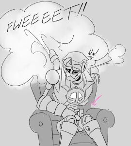 captain_quincy_leeway male masturbation orgasm orgasm_without_stimulation robot robot_boy sitting steaming_body steamwhistle69 steamworld steamworld_heist unusual_anatomy