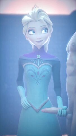 1boy 1boy1girl 1girls amateur_artist animated blender blender_cycles braided_ponytail clothed_female clothed_female_nude_male cum_from_handjob disney dominant_female dress elsa_(frozen) faceless_male fully_clothed gloved_handjob gnightsound hand_on_waist handjob light-skinned_female light-skinned_male long_hair looking_at_partner looking_at_penis looking_down looking_up muscular_male naked_male no_sound royalty ruined_orgasm shorter_female tagme vertical_video video