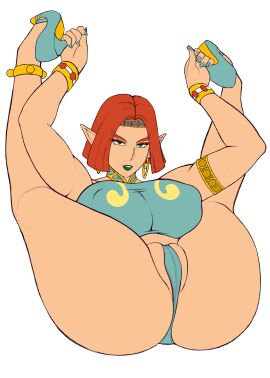 1girls ass big_ass big_breasts big_thighs breasts breath_of_the_wild calyban chest curvaceous curvy curvy_figure dark-skinned_female davespinup digital_media_(artwork) female gerudo hips hourglass_figure huge_ass huge_breasts huge_thighs large_ass large_breasts large_thighs legs lipstick mature mature_female nintendo red_hair slim_waist the_legend_of_zelda the_legend_of_zelda:_breath_of_the_wild thick thick_hips thick_legs thick_thighs thighs voluptuous waist wide_hips wide_thighs