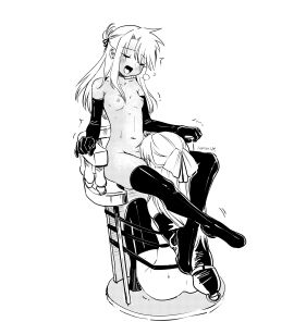 2girls :d absurdres armbinder armchair arms_behind_back artist_name ass blush bondage boots bound bound_arms breasts chair chloe_von_einzbern closed_eyes commentary commission cunnilingus dark-skinned_female dark_skin dominant_female english_commentary eudetenis fate/kaleid_liner_prisma_illya fate_(series) female female_only femdom femsub full_body greyscale hair_ribbon head_between_thighs high_heel_boots high_heels highres illyasviel_von_einzbern latex latex_elbow_gloves latex_gloves latex_thighhighs leg_lock_cunnilingus lezdom long_hair monochrome monoglove multiple_females multiple_girls navel nipples nude open_mouth oral oral_sex restrained ribbon second-party_source simple_background sitting small_breasts smile stationary_restraints submissive submissive_female sweat thigh_boots yuri