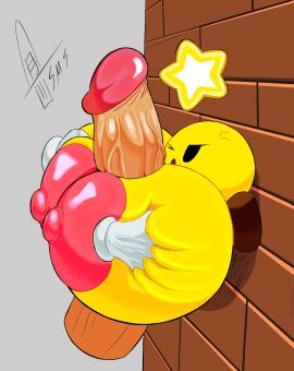 alternate_version_at_source angry_face angry_female ball_with_boobs ball_with_hyper_features breasts colored disembodied_penis edit female grabbing_breasts groping_breasts huge_breasts huge_cock hyper_breasts hyper_penis male mario_(series) mario_and_luigi_(series) nintendo penis star_sprite starlow super_mario_bros. supermoonshroom veiny_penis waddling_head