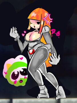 ass big_ass big_breasts breasts bunnyorange female gimmick! orange_hair seductive tagme