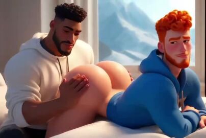 ai ai_generated animated animation assdreamsai big_ass big_ass_(male) big_butt gay male male_only tagme video