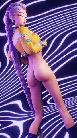 1girls 3d ass female kpop_demon_hunters rumi_(kpop_demon_hunters) rympha3d solo