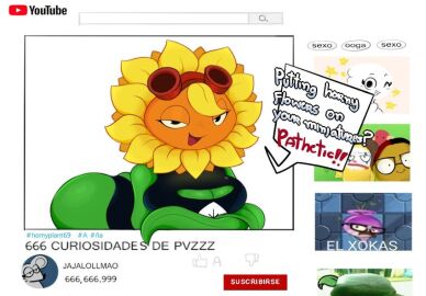 1girls 4th_wall_breaking anthro anthrofied ass boob_window breasts cleavage dialogue el_uriel el_xokas female fertilizing_(artist) flora_fauna funny late latesitoo looking_at_viewer meme meme_reference plant plant_girl plant_humanoid plantie plants_vs._zombies plants_vs_zombies popcap_games pussy sdlg solar_flare_(pvz) speaking_to_viewer sunflower_(pvz) text wall-nut_(pvz) youtube youtube_hispanic