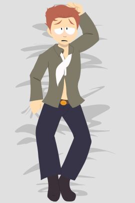blush body_pillow body_pillow_design comedy_central dakimakura male male_only skinny south_park stephen_stotch toony unbuttoned_shirt