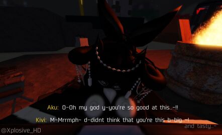 1boy 1girls 3d areolae black_body blocky_body blowjob boobjob breasts decaying_winter fellatio female male nipples paizuri penis pov roblox roblox_game robloxian tagme xplosive_hd