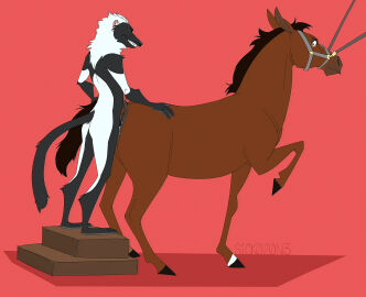 angry animal_genitalia animal_pussy anthro anthro_on_feral anthro_penetrating black-and-white_ruffed_lemur bodily_fluids duo equid equine equine_genitalia equine_pussy female feral feral_penetrated from_behind_position genital_fluids genitals hi_res horse humanoid_genitalia humanoid_penis lemur male male/female mammal penetration penis primate pussy questionable_consent ruffed_lemur s1ck0z0n3 sex strepsirrhine vaginal_fluids vaginal_penetration zoophilia