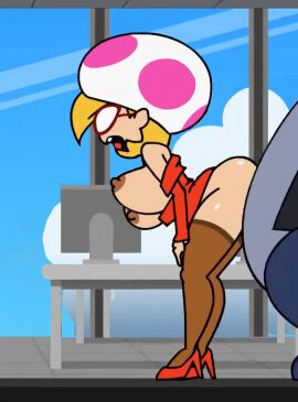 1boy 1girls animated areolae ass balls bare_ass bent_over big_ass big_breasts big_butt big_penis big_thighs blonde_hair bottomless bouncing_ass bouncing_breasts breasts brown_areola brown_legwear brown_stockings brown_thighhighs bubble_ass bubble_butt clothed clothed_female clothed_female_nude_male clothed_sex clothing color curvaceous curvy curvy_figure dress erect_nipples exposed_breasts fat_male female footwear from_behind_position from_side full_body gif glasses gloves grubba head_out_of_frame heels hi_res high_heels highres hourglass_figure huge_ass huge_butt huge_thighs humanoid indoors inside jolene_(paper_mario) large_ass large_breasts large_butt large_penis large_thighs leaning_forward legs light-skinned_female light_skin macho_grubba male mario_(series) medium_hair minus8 moaning mushroom mushroom_humanoid naked navel nintendo nipples no_bra no_nose no_panties nopan nude nude_male office office_clothing office_lady open_mouth paper_mario paper_mario:_the_thousand-year_door pelvic_thrust penetration penis pussy red_footwear red_heels sex sex_from_behind shiny_ass shiny_butt shiny_skin shirt_pull shoes sideass skirt_lift skirt_up standing standing_sex straight straight_sex taken_from_behind thick thick_ass thick_butt thick_hips thick_legs thick_thighs thighs third-party_edit thrusting thrusting_into_ass tight_clothing toad_(mario) tongue tongue_out topwear upper_teeth vaginal_penetration vaginal_sex video_games viewed_from_side voluptuous waitress wide_hips