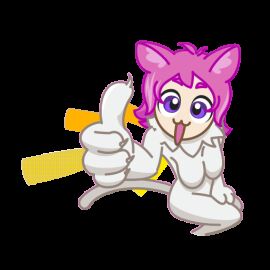 animated animated_gif bouncing_breasts breast_focus breasts cat_ears cat_girl cat_tail catgirl female jiggling_breasts nekochan_(telegram) not_porn official_art pink_hair sfw simple_background tagme tagme_(artist) telegram transparent_background unknown_artist