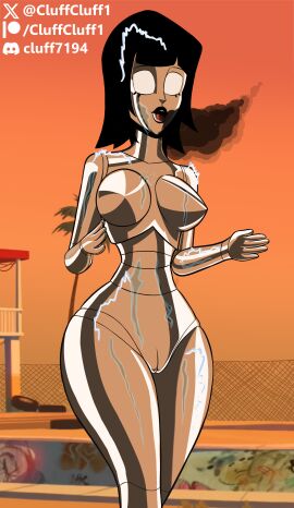 1girls bad_end breasts cartoon cluff cluffcluff1 female layla_(animation_short_film) layla_(layla) malfunction robot robot_girl robot_humanoid sex_robot wet