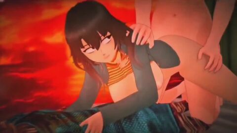 1girls 2boys 3d animated anya_(mouthwashing) black_hair clothed_female_nude_male female male moaning mouthwashing mouthwashing_(game) nurse sex sound space tagme video video_games