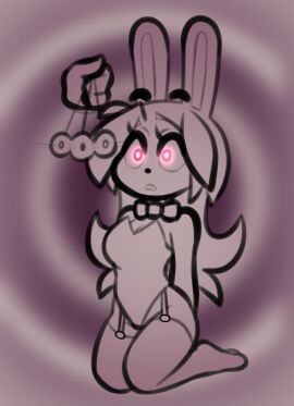 bunny_girl bunnysuit empty_eyes female furry glowing_eyes hypnosis mind_control pendulum thehenwithatie