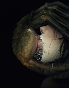 1boy 1girls alien alien:_isolation alien_(franchise) amanda_ripley bad_end black_lipstick cum cum_down_throat cum_in_mouth cum_in_throat cum_inside deepthroat edited edited_art edited_image facehugger female fog game_over game_over_screen hive lipstick male monster nyuunzi oral oral_rape tagme unwanted_cumshot unwanted_impregnation unwanted_sex