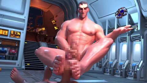 animated censored censored_penis feet feet_focus flying footjob gay male male_only muscular muscular_male no_sound null_morphus overwatch overwatch_2 sigma_(overwatch) soldier_76 tagme video