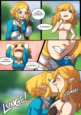 1boy 1girls blonde_hair comic comic_page female kinkymation light-skinned_female light-skinned_male light_skin link male princess_zelda tagme tears_of_the_kingdom the_legend_of_zelda zelda_(tears_of_the_kingdom)