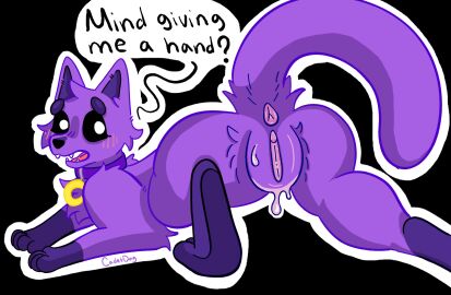 anthro anthro_on_anthro anthro_only anus ass ass_up begging big_ass big_butt black_eyes blush bodily_fluids cadetdog cat catnap catnap_(poppy_playtime) critters_(poppy_playtime) cum cum_drip cum_in_pussy cum_inside cuntboy domestic_cat dripping embarrassed english_text felid feline felis female feral fur furry_only gaping gaping_pussy genital_fluids genitals hi_res huge_ass huge_butt humanoid in_heat intersex jewelry looking_at_viewer mammal moon necklace no_humans nude open_mouth poppy_playtime poppy_playtime_(chapter_3) pupils purple_body purple_fur purple_skin pussy rule_63 sex simple_background smiling_critters solo tagme tail text thick_thighs tongue vaginal_fluids wet white_pupils wide_hips